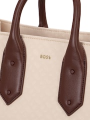 Bolsa tote BOSS Monogram-Twill de pele sintética - Imagem 3 de 3