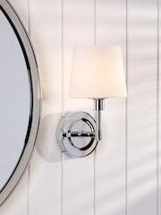 Laura Ashley Polished Chrome Bayfield 1 Light Wall Light Ip44 - Image 1 of 7