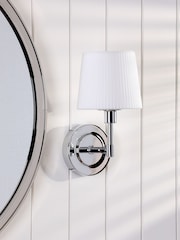 Laura Ashley Polished Chrome Bayfield 1 Light Wall Light Ip44 - Image 2 of 7