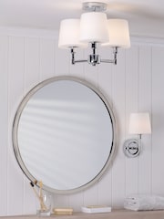 Laura Ashley Polished Chrome Bayfield 1 Light Wall Light Ip44 - Image 3 of 7
