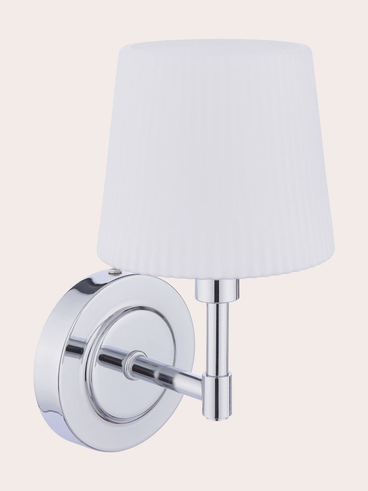 Laura Ashley Polished Chrome Bayfield 1 Light Wall Light Ip44 - Image 7 of 7
