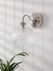 Laura Ashley Polished Chrome Charissa 1 Light Wall Light Ip44 - Image 2 of 7
