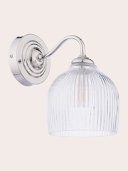 Laura Ashley Polished Chrome Charissa 1 Light Wall Light Ip44 - Image 5 of 7