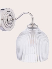 Laura Ashley Polished Chrome Charissa 1 Light Wall Light Ip44 - Image 6 of 7