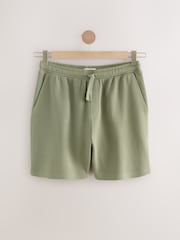 Green/Grey/Neutral 100% Cotton Co-ord T-Shirts And Shorts Set 3 Pack - Image 13 of 15