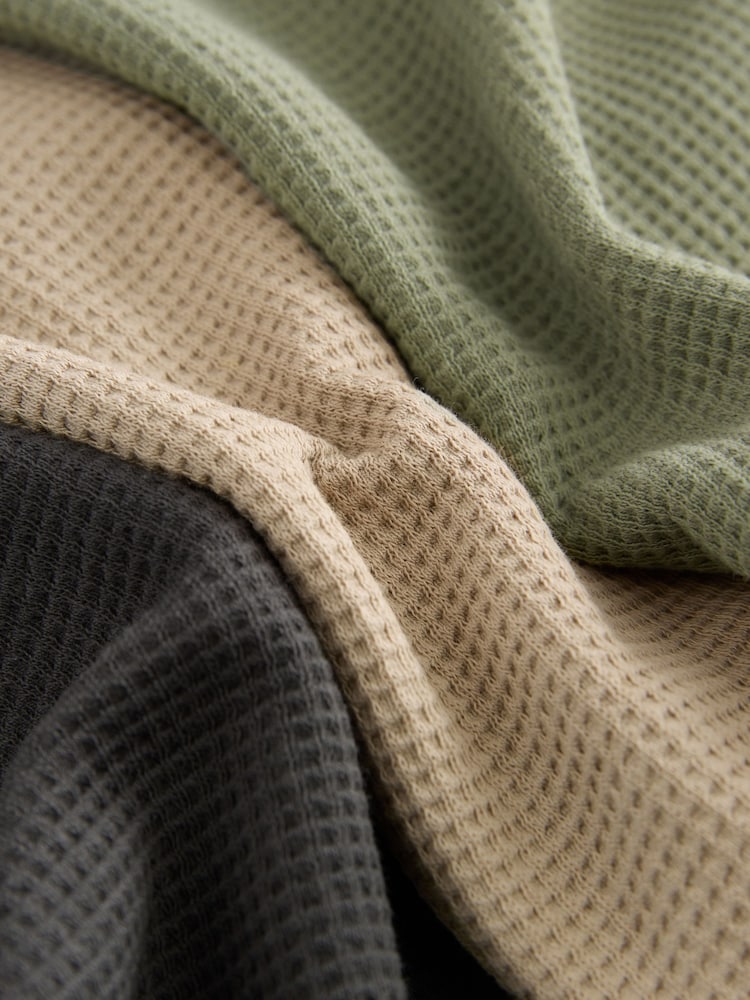 Green/Grey/Neutral - 100% Cotton Co-ord T-Shirts And Shorts Set 3 Pack - Image 14 of 15