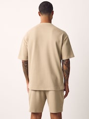 Green/Grey/Neutral 100% Cotton Co-ord T-Shirts And Shorts Set 3 Pack - Image 5 of 15