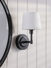 Laura Ashley Matt Black Bayfield 1 Light Wall Light Ip44 - Image 2 of 7