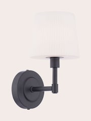 Laura Ashley Matt Black Bayfield 1 Light Wall Light Ip44 - Image 4 of 7