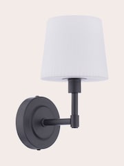 Laura Ashley Matt Black Bayfield 1 Light Wall Light Ip44 - Image 5 of 7