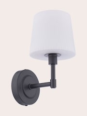 Laura Ashley Matt Black Bayfield 1 Light Wall Light Ip44 - Image 7 of 7