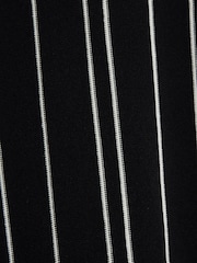 River Island Black Slim Fit Knit Stripe Polo Shirt - Image 4 of 4