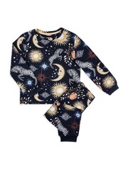 Chelsea Peers Blue Kids Celestial Zebra Print Long Pyjama Set - Image 2 of 3