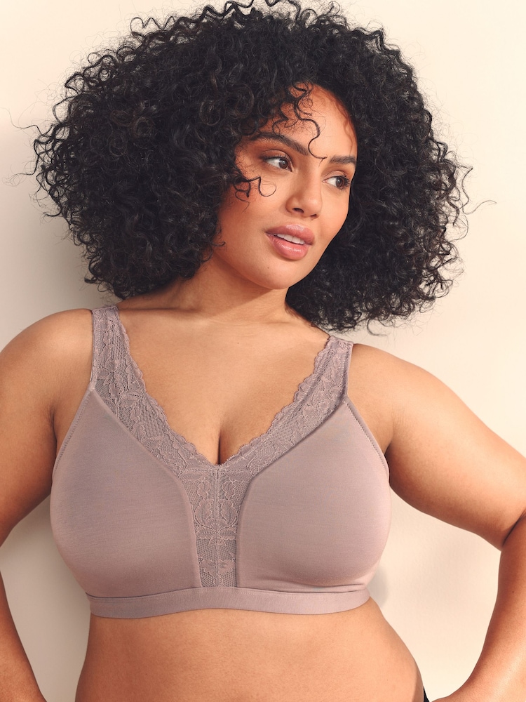 Серо-коричневый - Total Support Ultimate Comfort Supersoft Non Pad Non Wire Bra B-H - Image 1 of 5