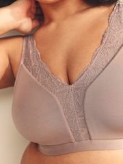 Серо-коричневый - Total Support Ultimate Comfort Supersoft Non Pad Non Wire Bra B-H - Image 3 of 5