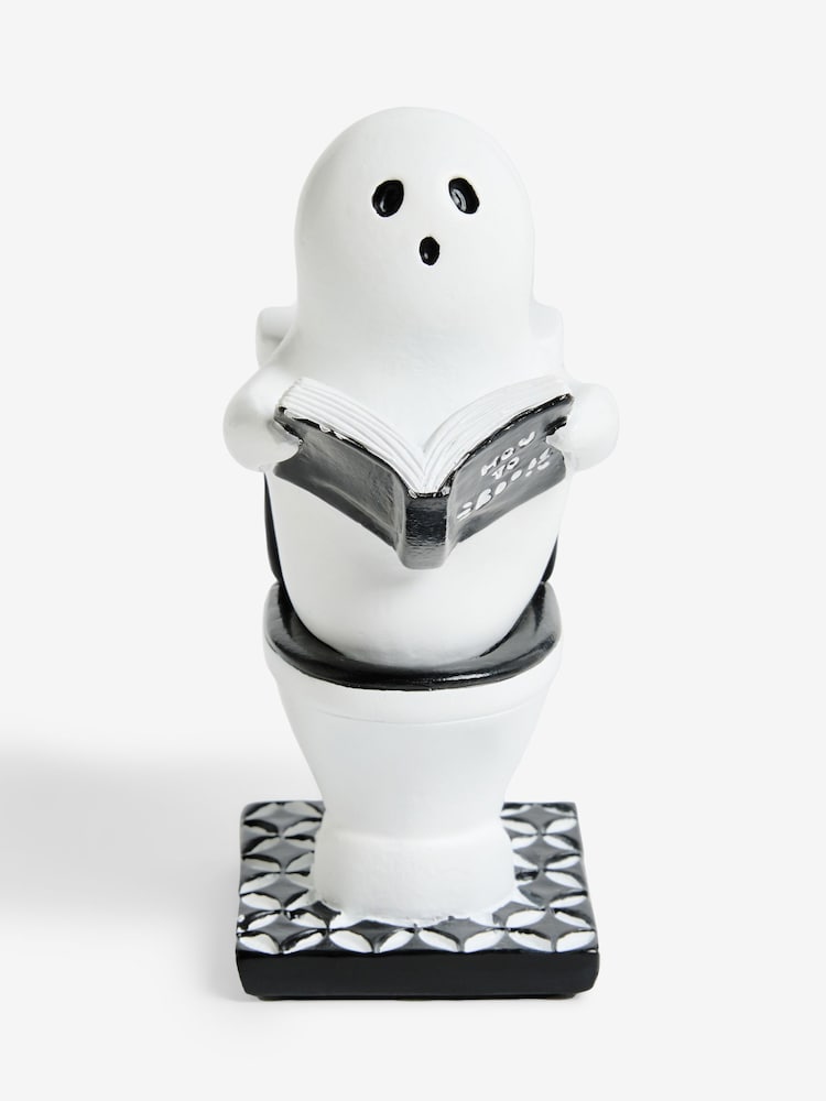 White Ghost Toilet Ornament - Image 1 of 2