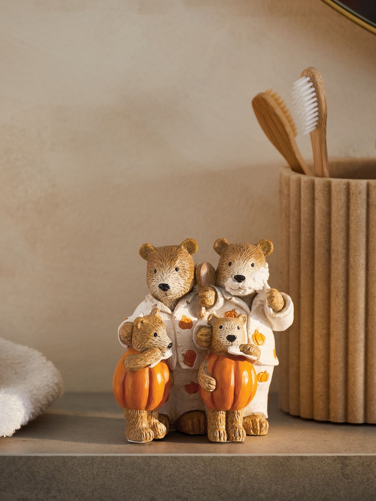 Bertie Bear Halloween Pumpkin Family Ornament - Imagen 1 de 4