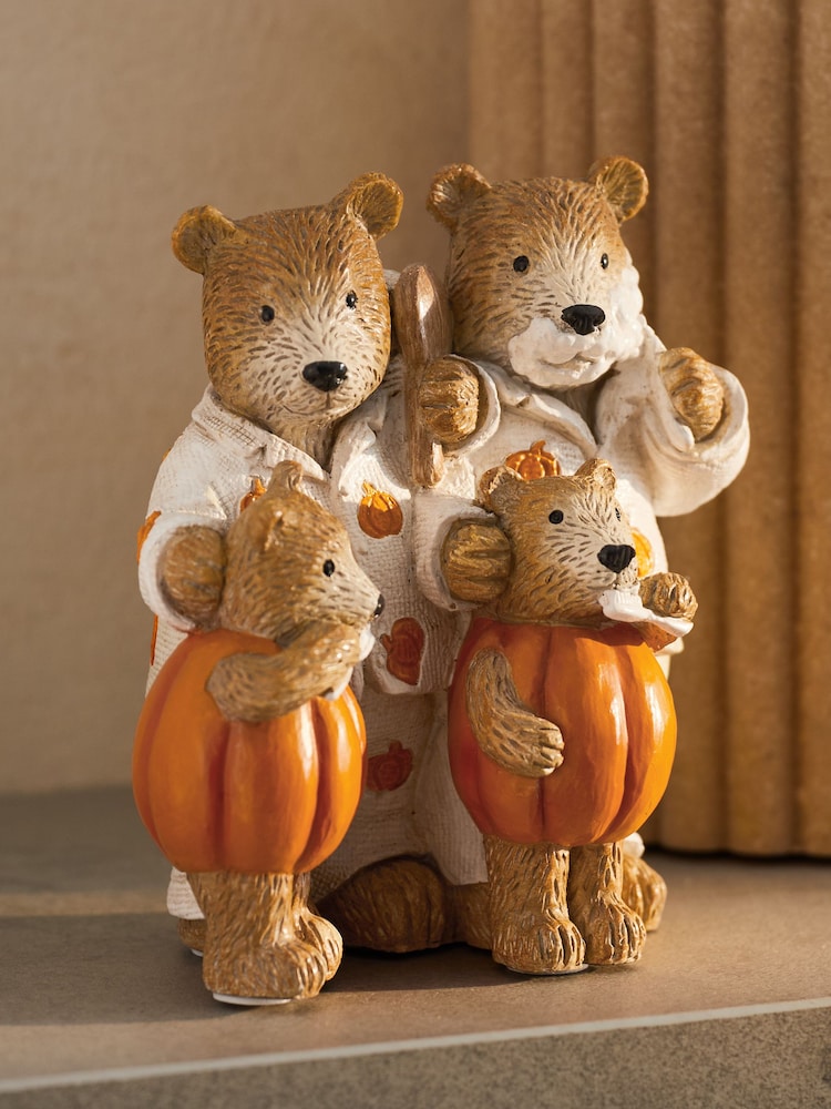 Bertie Bear Halloween Pumpkin Family Ornament - Imagen 2 de 4