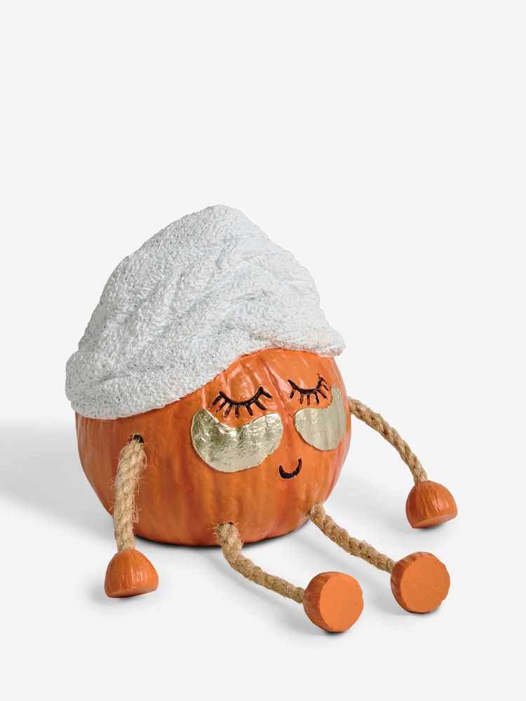 Orange Spa Pumpkin Ornament - Image 2 of 3