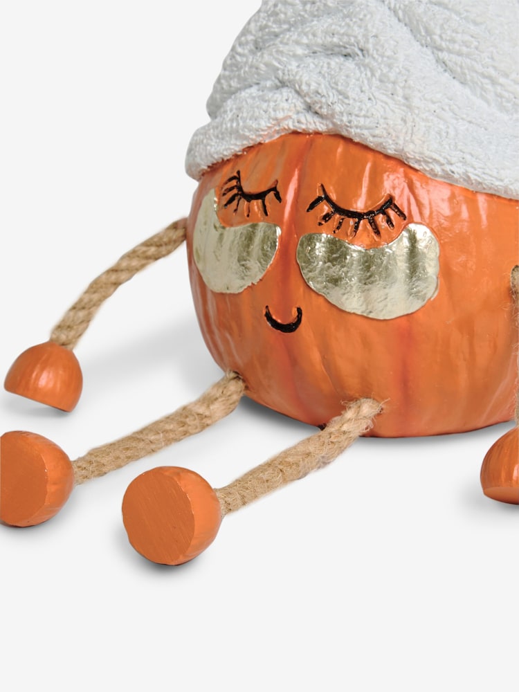 Orange Spa Pumpkin Ornament - Image 3 of 3