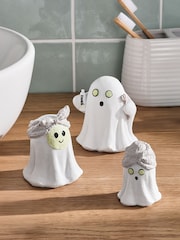 White Ghost Set of 3 Ornament - Image 2 of 5