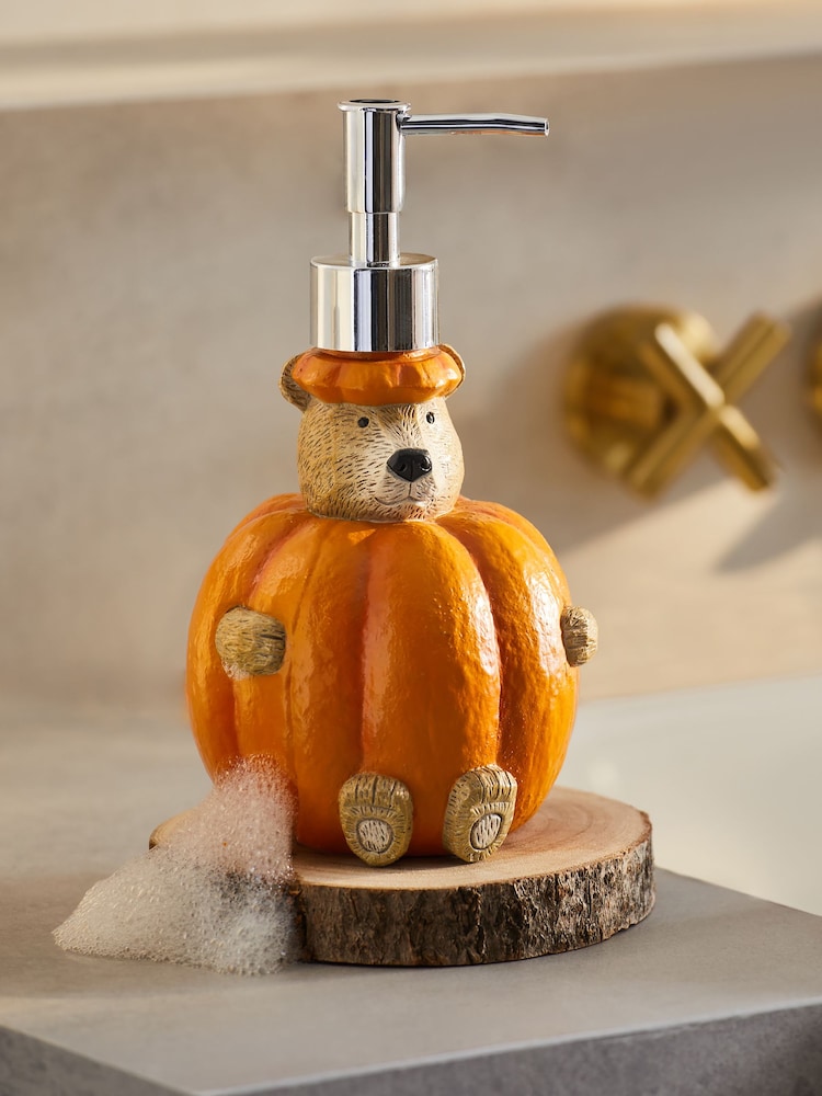Halloween Pumpkin Bertie Bear Soap Dispenser - Imagen 1 de 3 Halloween Pumpkin Bertie Bear Soap Dispenser - Imagen 1 de 3