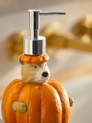 Orange Halloween Pumpkin Bertie Bear Soap Dispenser - Image 2 of 3