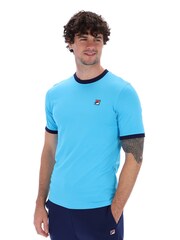Fila Blue 100% Cotton Marconi Ringer T-Shirt - Image 2 of 4