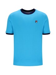 Fila Blue 100% Cotton Marconi Ringer T-Shirt - Image 4 of 4