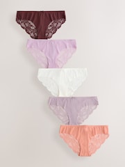 Neutral Brazilian No VPL Lace Back Briefs 5 Pack - Image 1 of 8