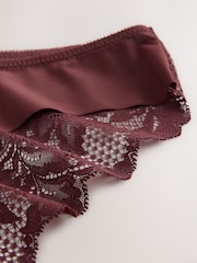 Neutral Brazilian No VPL Lace Back Briefs 5 Pack - Image 12 of 12