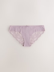 Neutral Brazilian No VPL Lace Back Briefs 5 Pack - Image 7 of 8