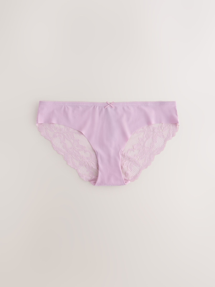 Neutral Brazilian No VPL Lace Back Briefs 5 Pack - Image 8 of 8