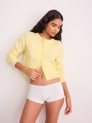 White Boyshort Pointelle Knickers 3 Pack - Image 3 of 11
