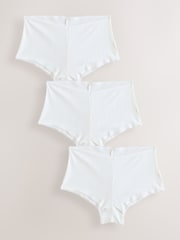 White Boyshort Pointelle Knickers 3 Pack - Image 6 of 11