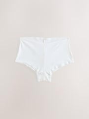 White Boyshort Pointelle Knickers 3 Pack - Image 7 of 11