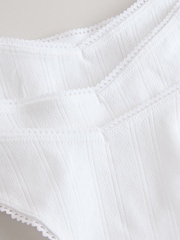 White Thong Pointelle Knickers 3 Pack - Image 10 of 11