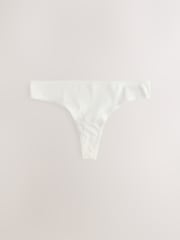 Berry Pink Thong Cotton Rich Knickers 5 Pack - Image 5 of 8
