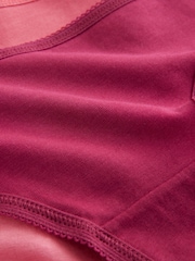 Berry Pink Thong Cotton Rich Knickers 5 Pack - Image 7 of 8