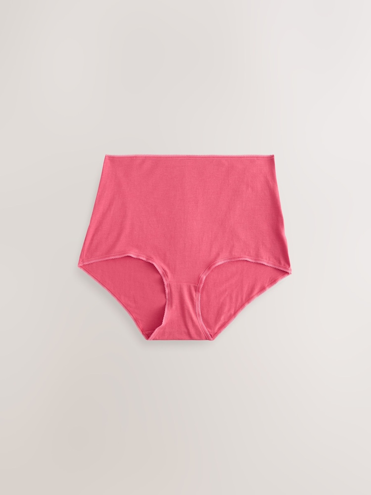 Berry Pink Full Brief Rich Knickers 5 Pack - Image 2 of 8