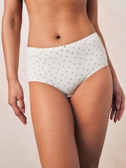 Tropical Print Midi No VPL Lace Back Briefs 5 Pack - Image 2 of 7