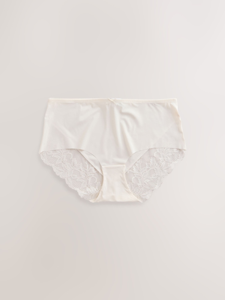 Tropical Print Midi No VPL Lace Back Briefs 5 Pack - Image 6 of 7