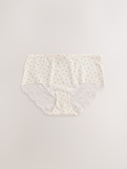 Estampa tropical - No VPL Pacote de sem Briefs 5 renda - Imagem 8 de 10