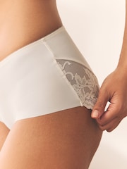 Neutral Midi No VPL Lace Back Briefs 5 Pack - Image 4 of 8