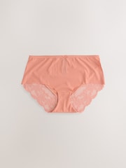 Neutral Midi No VPL Lace Back Briefs 5 Pack - Image 7 of 8