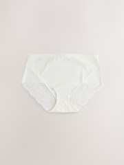 Neutral Midi No VPL Lace Back Briefs 5 Pack - Image 8 of 8
