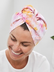 Dock & Bay Georgia Peach Hair Wrap Quick Dry Hair Towel Suede - Image 2 of 6