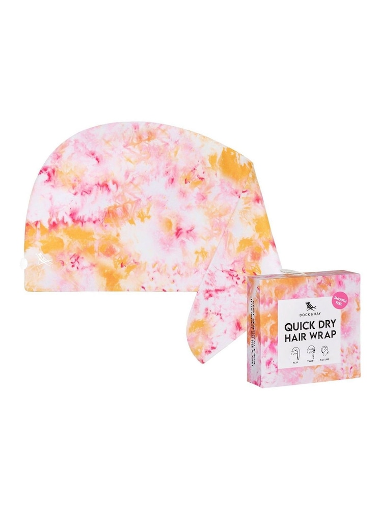 Dock & Bay Georgia Peach Hair Wrap Quick Dry Hair Towel Suede - Image 6 of 6