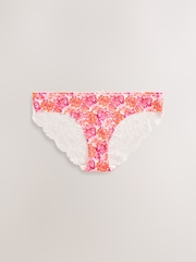 Tropical Print Brazilian No VPL Lace Back Briefs 5 Pack - Image 9 of 9