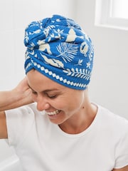 Dock & Bay Serene Songbird Wrap Quick Dry Waffle Hair Towel - Image 4 of 6